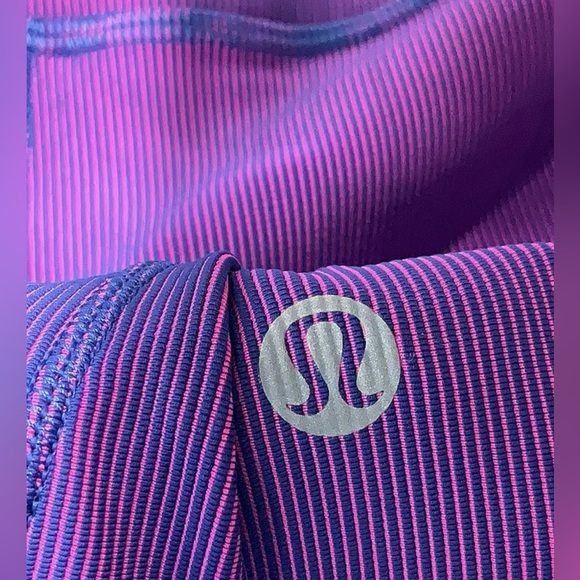 Lululemon Base Pace High-Rise Tight 25" *Two-Tone Ribbed in Psychic / Sonic Pink - Picture 8 of 8